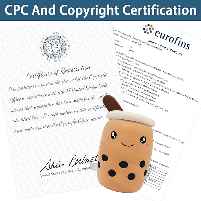 Niuniu Daddy Boba Plush 20in Large Kawaii Plushies Bubble Tea Jumbo Cute Squishy Pillow Soft Stuffed Animal for Kids/Girls/Boys