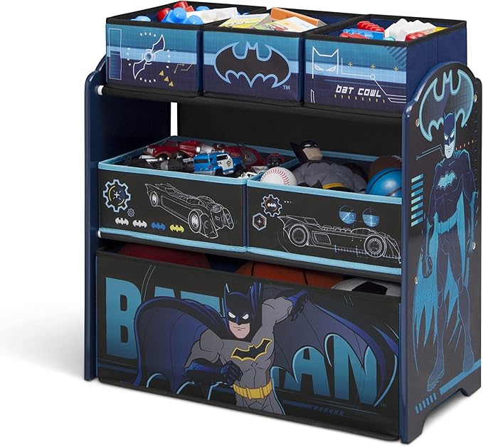 Delta Children Design & Store 6 Bin Toy Storage Organizer, Batman