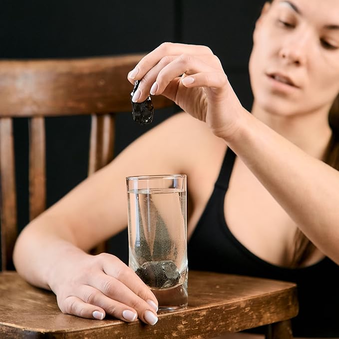 Karelian Heritage Elite Shungite Rocks for Water Purification & Filtering 0.2 lb | 0.1-0.2 oz per Stone | Certified Natural Authentic Shungite Stones from Karelia | Jewelry Making REB10