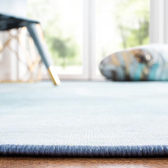 SAFAVIEH Disney Princess Collection Machine Washable Slip Resistant 3' 3" x 5' 3" Light Blue/Turquoise Assurance Kids Bedroom Nursery Playroom Area Rug