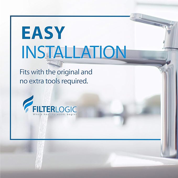 Filterlogic 3US-AF01 Under Sink Water Filter, Replacement for Standard 3US-AF01, 3US-AS01, WHCF-SRC, WHCF-SUFC, WHCF-SUF, NSF/ANSI 42 Certified (Pack of 2)