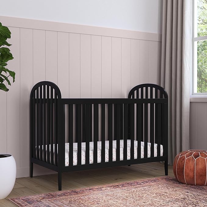 DaVinci Beau 3-in-1 Convertible Crib in Ebony, Greenguard Gold Certified
