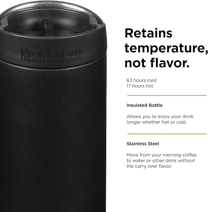Klean Kanteen TK Wide 20 Oz Black