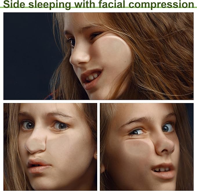 HOMBYS Beauty Pillow for Side Sleepers, Side Sleeper Pillows for Adults,Silky Smooth Satin Bed Pillow,White