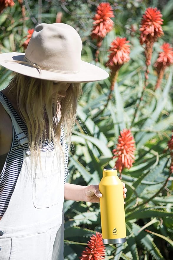 Mizu - V8 Water Bottle | 26 oz. Double Wall Stainless Steel Vacuum Insulated | Narrow Mouth with Leak Proof Cap | Multiple Colors | BPA Free