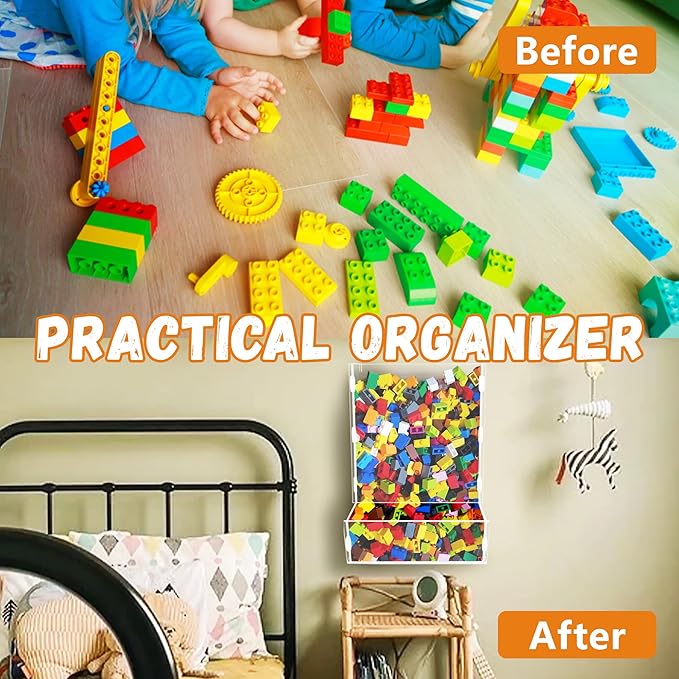 Wall Toy Dispenser, Toy Car Organizer, Hanging Organizer and Storage Bin for Children's Room, Toy Storage for Blocks, Cars, Snacks, Darts