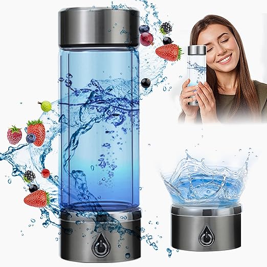 Hydrogen Water Bottle Generator, 3 Min to Quickly Increase The Hydrogen Ratio, with SPE/PEM Technology Fast Electrolysis, Portable with Travel, Sports, Office, Home Gifts and Other Occasions