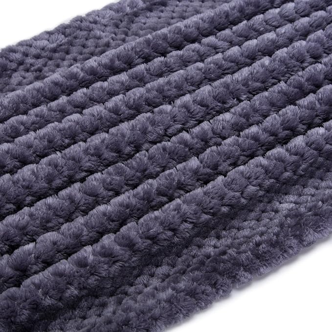 Fuzzy Blanket or Fluffy Blanket for Baby Girl or boy, Soft Warm Cozy Coral Fleece Toddler, Infant or Newborn Receiving Blanket for Crib, Stroller, Travel, Decorative (40Wx60L, M-Grape Purple)