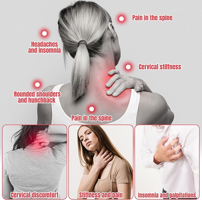 BALAPET Cervical Pillow,Neck and Shoulder Relax Pillows Contour Memory Foam Pillow,Ergonomic Neck Support Pillow Corrects Round Shoulders and Improves Cervical and Spinal Pain Suitable for Sleeping