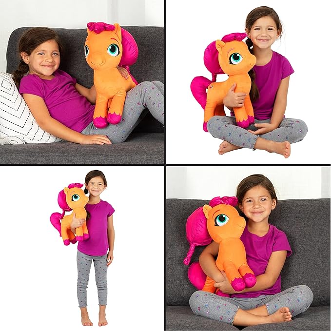 My Little Pony Sunny Kids Bedding Super Soft Plush Cuddle Pillow Buddy, One Size, By Franco