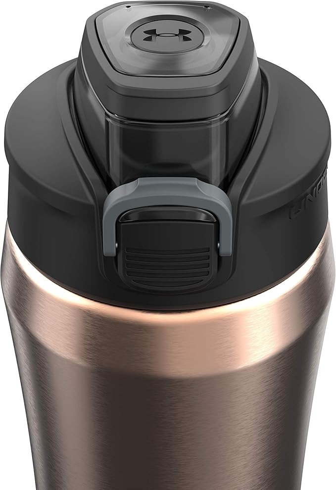 Under Armour 18oz Beyond Stainless Steel Water Bottle, Vacuum Insulated, Self Draining Protective Cap, Leak Proof, For Kids & Adults, All Sports, Gym