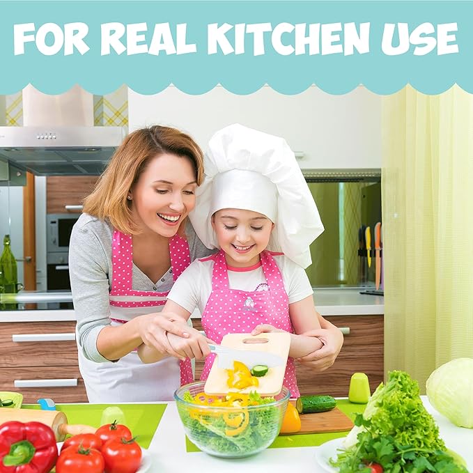 Kid Knives 3 Piece Nylon Kitchen, Kid Safe Knives, Kids Knives for Real Cooking, Toddler Knives Kids Knife Set for Cooking and Baking Kid Friendly Knives - (Assorted color)