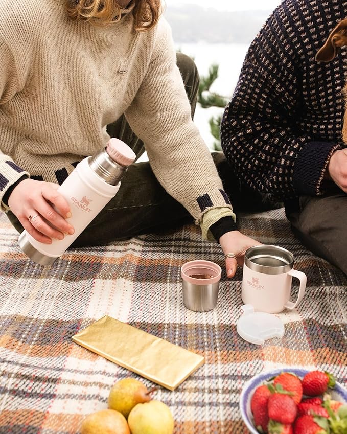 Stanley Classic Vacuum Insulated Wide Mouth Bottle -BPA-Free 18/8 Stainless Steel Thermos for Cold & Hot Beverages