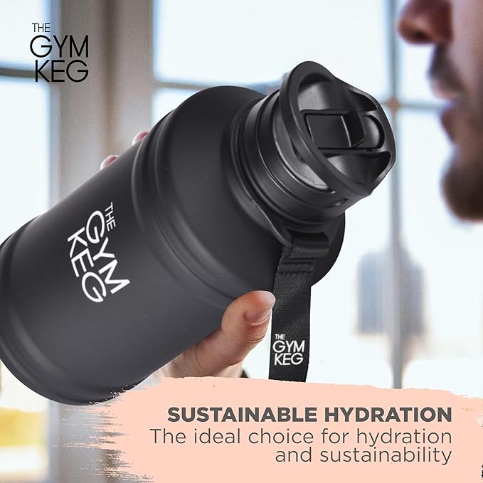 THE GYM KEG Stainless steel water Bottel_ Keg Stainless Steel Bottle - Leak-Proof, Insulated Beverage Container for Hot & Cold Drinks - Durable, Versatile & Kid-Safe - New
