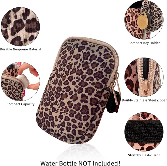 Gabigaba Water Bottle Pouch for Stanley Cup Accessories, Neoprene Bottle Sleeve for Stanley Accessories 40 oz, Gym Bottle Accessories for Running, Walking, Workout