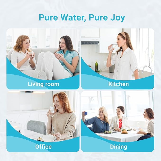 Replacement for Brita® Stream Pitcher Water Filter, Brita® OB05 Filter Pitchers and Dispensers, Pour Through Filters, Upgraded 7-stage Filters, Lasts 2 Months, by AQUA CREST (Pack of 6)