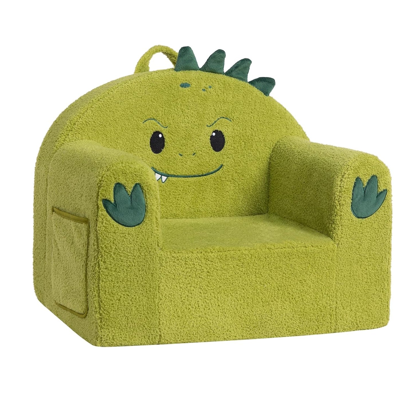 ALIMORDEN Animal Series Kid's Chair, Ultra-Soft Comfy Foam Filled Toddler Sofa Chair, Cute Animal-Shaped Design Toddler Couch, Lightweight Birthday for Baby Boys & Girls (Dinosaur)