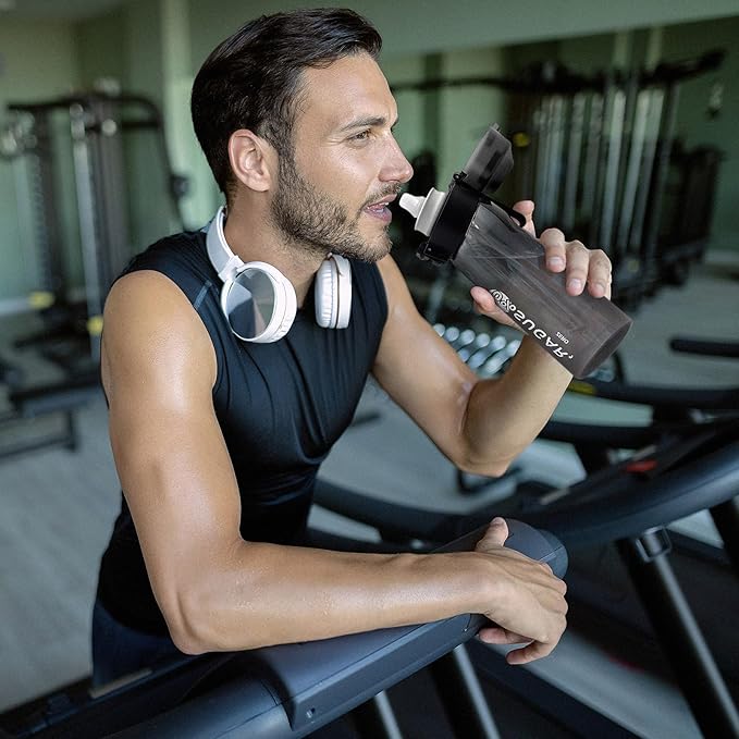 Water Bottle with 7Pcs Air Flavor Pods, Air Bottle Pods Water Bottle, Flavor Caps with Water Bottle, Fruit Scent Pods for Outdoor Sport(Black-7 Pods)