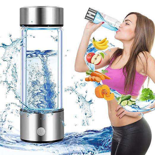 Hydrogen Water Bottle, 2024 Hydrogen Water Bottle Generator with SPE PEM Technology Water Ionizer, Portable hydrogenated Water Machine Improve Water in 3 Minutes for Home/Office/Travel/Daily Drinking