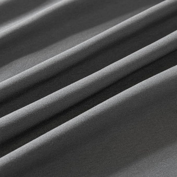 Bed Skirt Full Size Ruffled Bed Skirts with Split Corners, 16 Inch Drop Dust Ruffle Bed Skirt with Platform, Gray, Full - 16" Drop