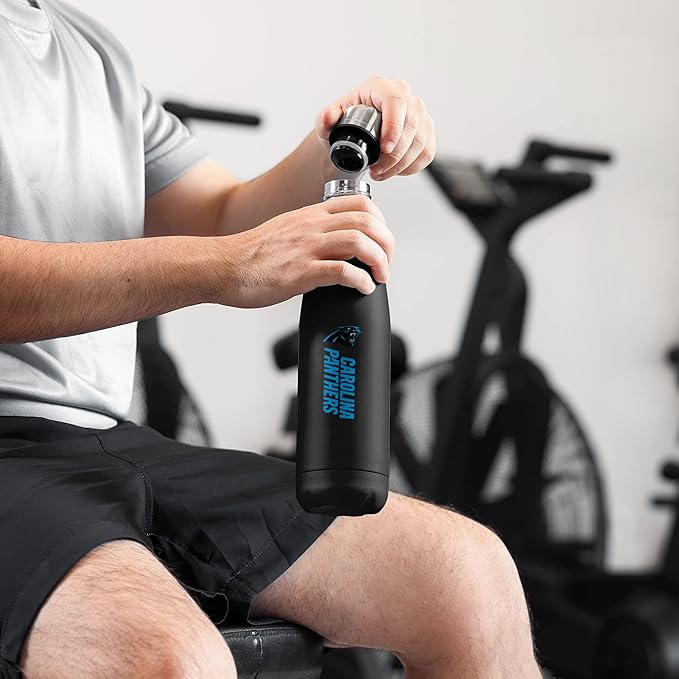 FOCO NFL unisex-adult NFL Team Logo Wordmark Chill Water Bottle