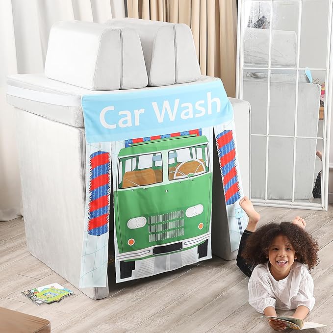 Play Panels for Kids Foam Play Couch, Car Wash