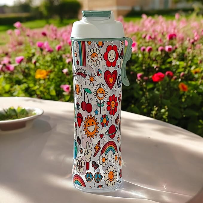 Kids Water Bottle with Chug Lid & Easy Carry Handle | 24oz BPA-Free Tritan Bottles with Leakproof Cap | Reusable & Durable for Girls, Boys, School & Sports | Made in USA