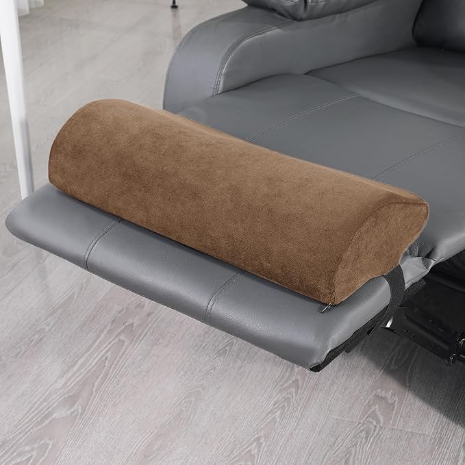 HOMBYS Cervial Recliner Neck Pillow for Pain Relief, Foam Headrest Pillow with Strap for Securing, Extra Large & Non-Slip Neck Pillow for Recliner, Sofa, Office Chair, Car, Gaming Chair, Coffee