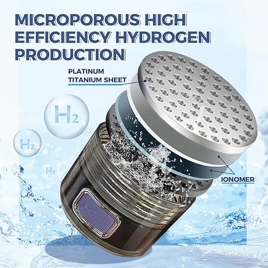 Hydrogen Water Bottle,57OZ/1.5L Large Capacity Portable Hydrogen Water Bottle Generator,Hydrogen Water Generator with SPE/PEM Technology (Color : Gray)