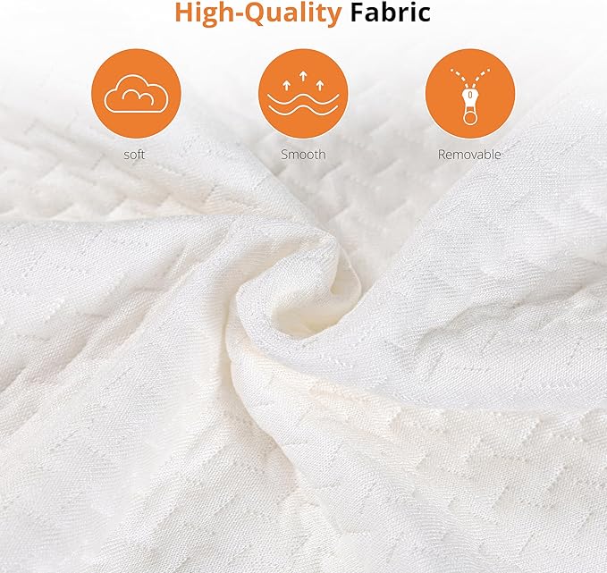 Shredded Memory Foam Pillows, Bed Pillows for Sleeping, Standard Pillow for Side Back Stomach Sleepers, Neck Support Pillow with Washable Removable Cover(28"x 16",1 Pack)