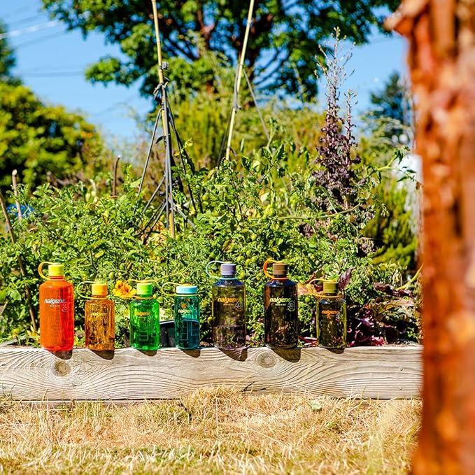 Nalgene Sustain Tritan BPA-Free Water Bottle Made with Material Derived from 50% Plastic Waste, 32 OZ, Narrow Mouth, Eggplant