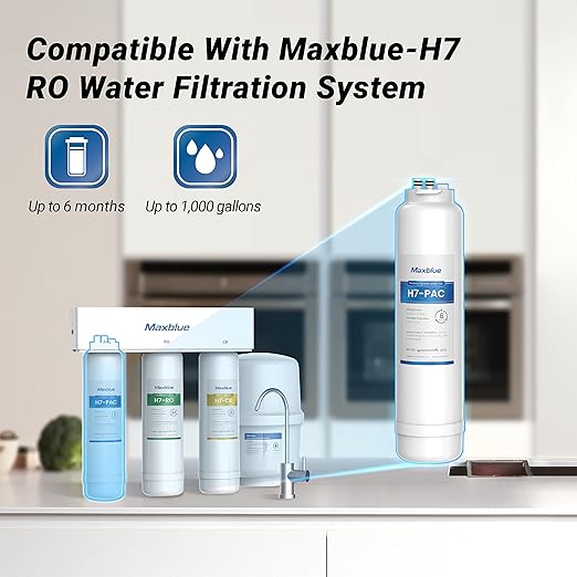 Maxblue MB-H7-PAC Filter, 6-month Lifetime, Replacement for MB-H7 Reverse Osmosis System