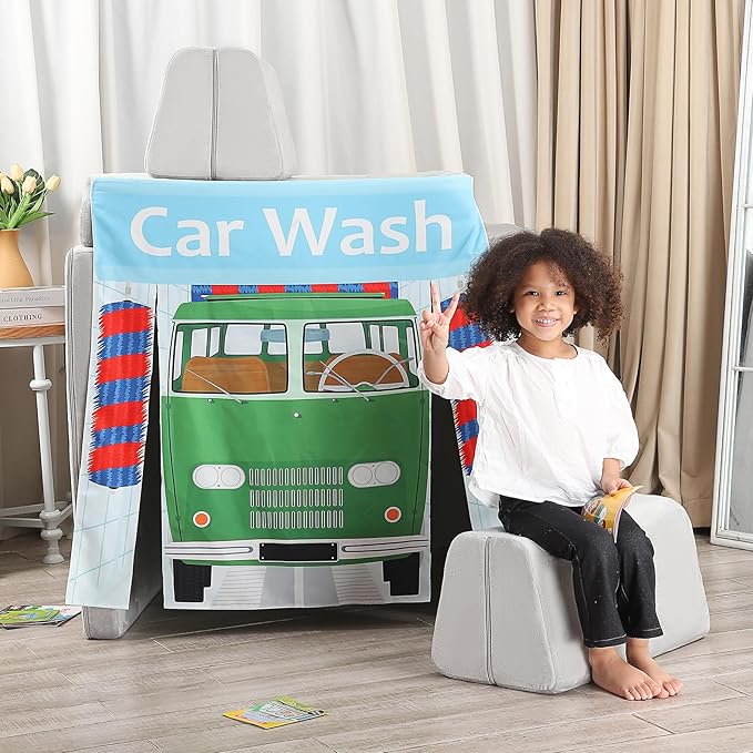Play Panels for Kids Foam Play Couch, Car Wash