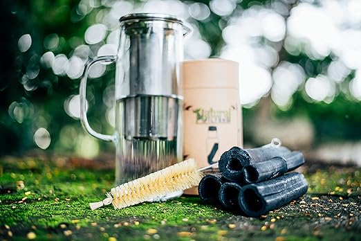 Bamboo Charcoal Water Starter Kit with Tempered Glass Jug