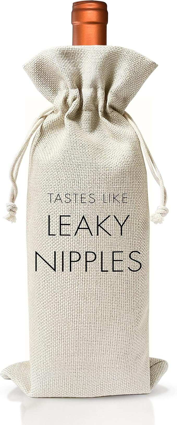 Pregnancy Announcement Wine Gift Bags - New Mom Gift Wine Bags - Cover Bag For Having New Baby - Grandparents - New Parents - Baby shower Party Supplies Favors - Mother's Day Gift - Burlap - HiMo217