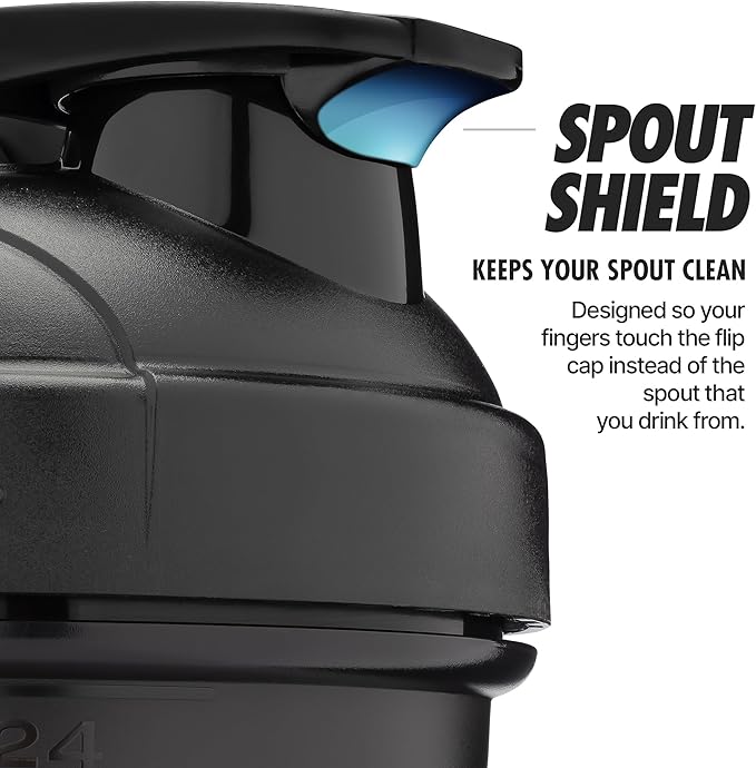 Hydra Cup ProFlow [2 Pack] 28 oz Shaker Bottles for Protein Shakes, Shaker Cups with Ball Blender Whisk, Shaker Bottle with Handle, Travel To Go, BPA Free (Teal,Green)