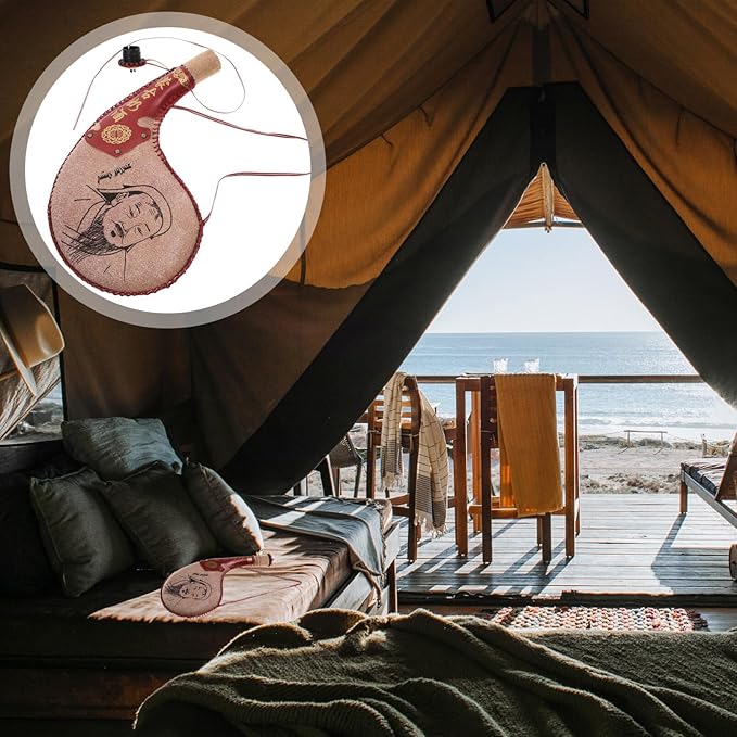 Outdoor Decor Bota Bag Canteen Pouch for Wine and Water Wine Skin Bag with Strap for Travel Camping Hiking Travel Water Bottle Brown Iron Flask