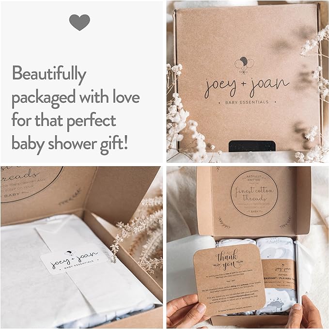 Bassinet Fitted Sheets Compatible with Arms Reach Cosleeper Versatile, Clear-Vue, Cambria and Mini– Snuggly Soft 100% Jersey Cotton – Cream + Brown – 2 Pack – Not for Ideal Ezee