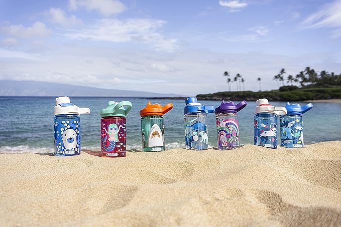 CamelBak Eddy+ 14oz Kids Water Bottle with Tritan Renew – Straw Top, Leak-Proof When Closed