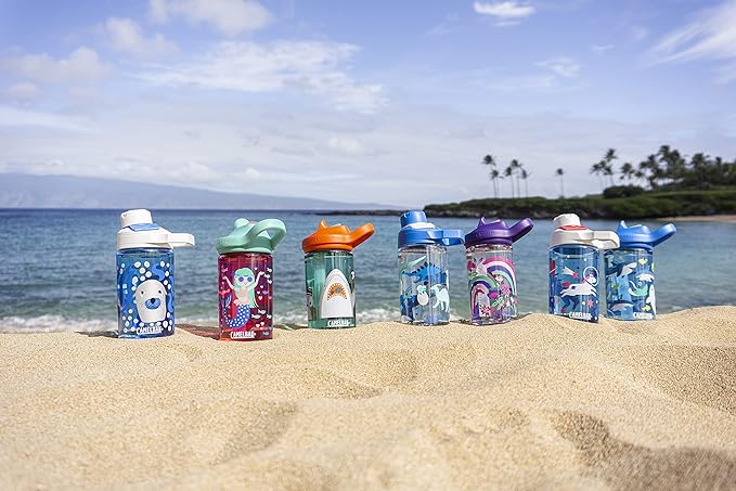 CamelBak Eddy+ 14oz Kids Water Bottle with Tritan Renew – Straw Top, Leak-Proof When Closed - Limited Edition Colors