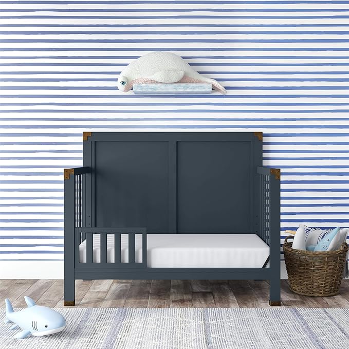 Baby Relax Miles Toddler Guardrail, Graphite Blue