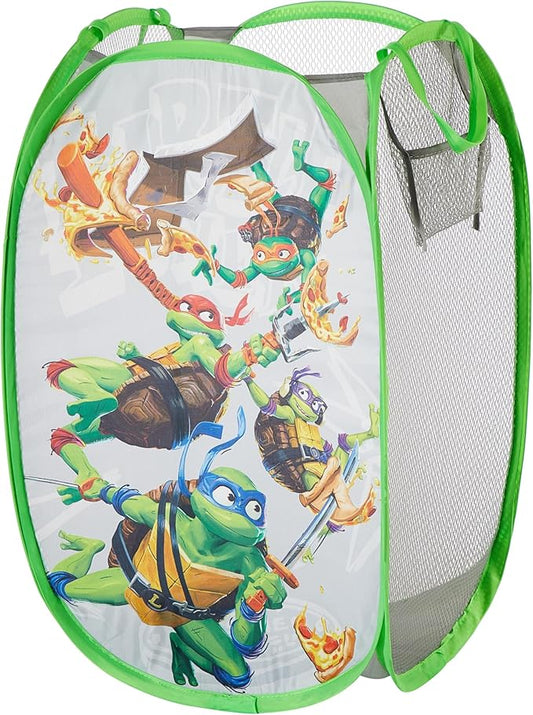 Teenage Mutant Ninja Turtles: Mutant Mayhem Pop Up Hamper with Durable Carry Handles, 21'' H x 13.5'' W X 13.5'' L