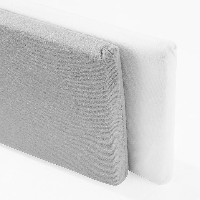 MABOZOO Bed Gap Filler Cushion, Long Thick Filler Bolster Pillow Stopper for Headboard Space Gap, Bed Mattress Extender Bed Wedge Pillow (White, 2X8X59inch)