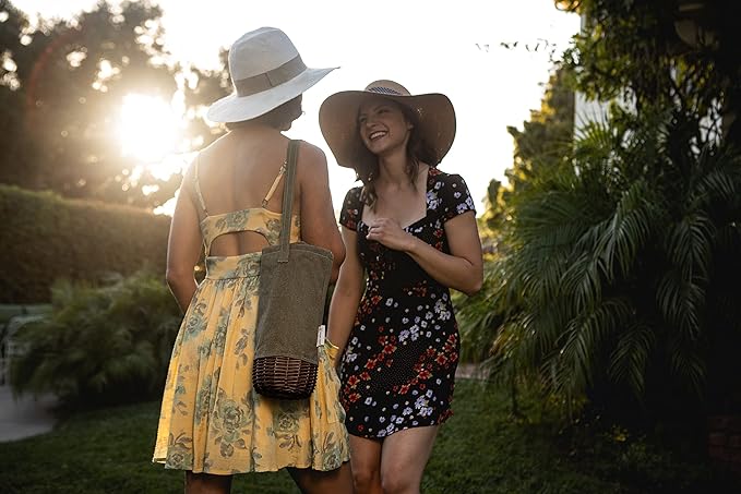 PICNIC TIME NFL Unisex-Adult NFL Malbec Insulated Canvas and Willow Wine Bottle Basket