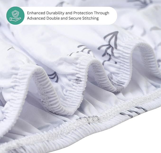 TansyPanda Bassinet Sheets for Angelbliss, Koolerthings, and Koola Baby Bassinet Bedside Sleeper, 3 Pack, 33x20 inch, Ultra Soft, Breathable, Snug Fit, Unisex Boys Girls, Gray White (Woodland Rainbow)