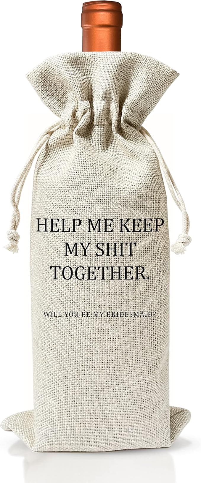 Wedding Gifts Wine Bag (1pc) - Pairs well with getting married, Engagement Gift for Couples, Gift for her, Engagement Wine Bag - Mr and Mrs Wedding Gift - Bride and Groom - Bridesmaid Gift- HiMo231