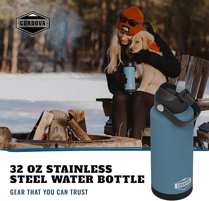 Cordova Outdoors Trailhead Class Water Bottle, Yonder, 32 oz