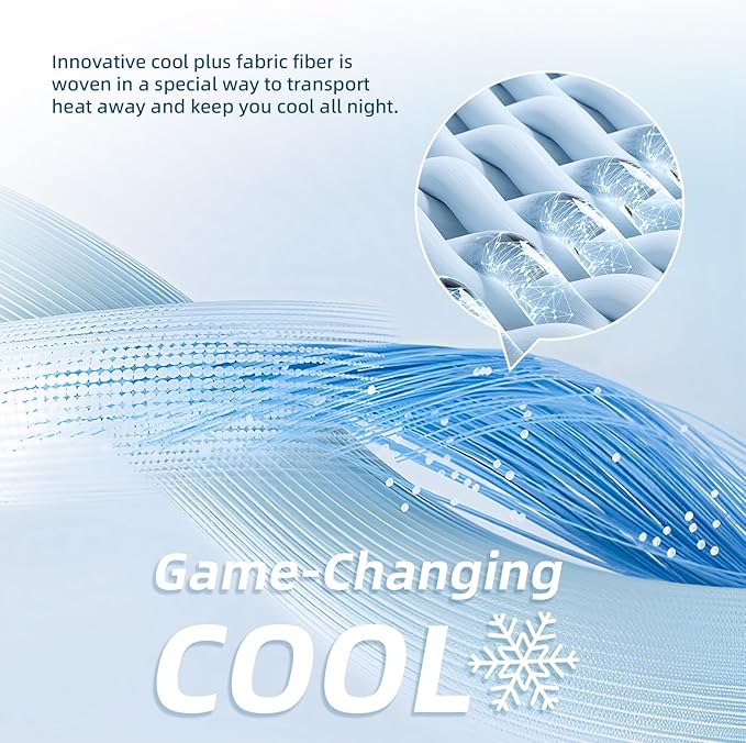 inight Cooling Pillow, Cooling Gel Memory Foam Pillows, Cooling Pillow for Hot Sleepers, Back Sleepers & Side Sleepers Pillow, Bed Pillows for Sleeping, Oeko-TEX & CertiPUR-US, Standard Size