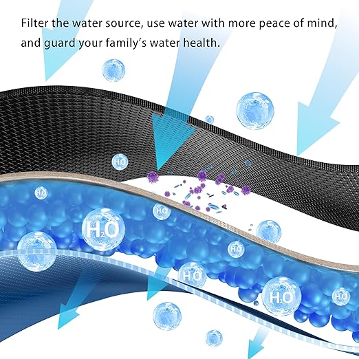 Sink Water Filter Faucet, Faucet Water Filter Replacements for Kitchen Bathroom Sink Faucet Filter Removes Chlorine Fluoride Heavy Metals Hard Water, Pack of 4