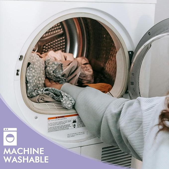 Kevity Leg & Knee Pillow Cove for Side Sleepers - Machine Washable & Cooling Pillow Case with Strap - Replacement Pillowcase Cover 10'' x 8.5'' x 5.3'' - Cover ONLY (Mid-Grey, Medium, 1PCS)